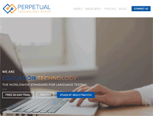 Tablet Screenshot of perpetualworks.com